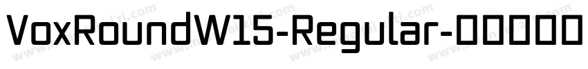 VoxRoundW15-Regular字体转换