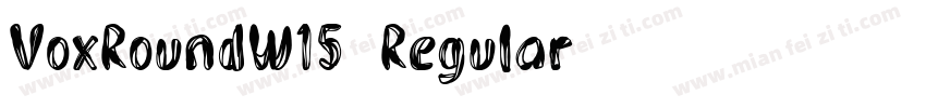 VoxRoundW15-Regular字体转换