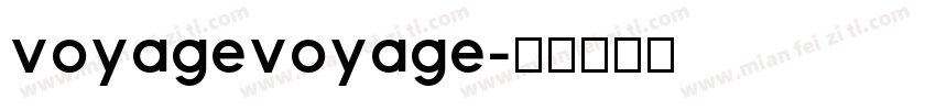 voyagevoyage字体转换