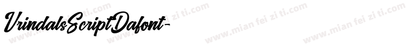 VrindalsScriptDafont字体转换