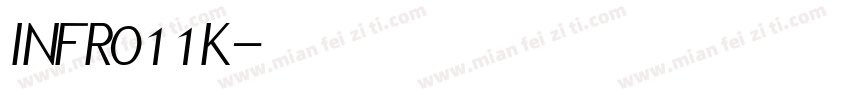 INFR011K字体转换