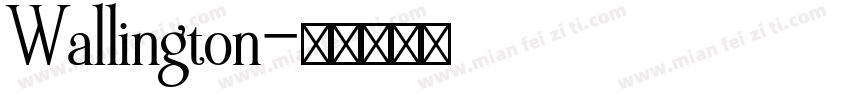 Wallington字体转换