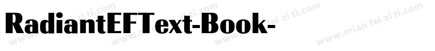 RadiantEFText-Book字体转换