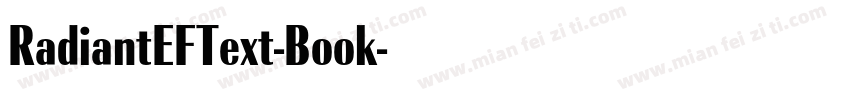 RadiantEFText-Book字体转换