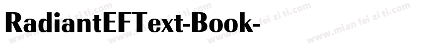 RadiantEFText-Book字体转换