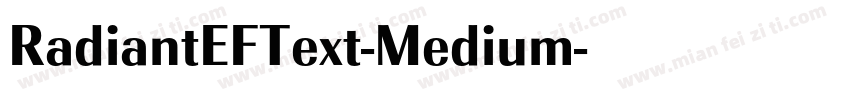 RadiantEFText-Medium字体转换