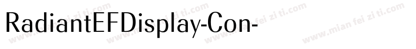 RadiantEFDisplay-Con字体转换