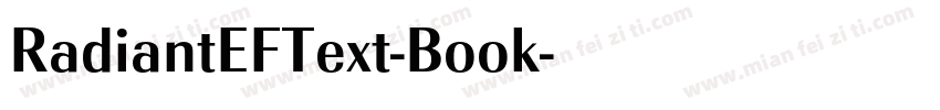 RadiantEFText-Book字体转换
