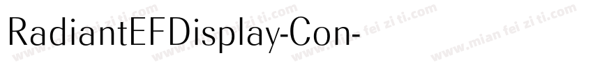RadiantEFDisplay-Con字体转换