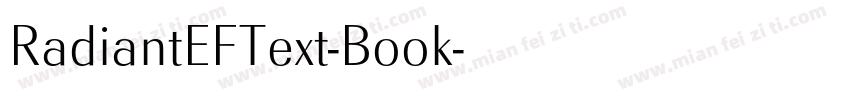 RadiantEFText-Book字体转换