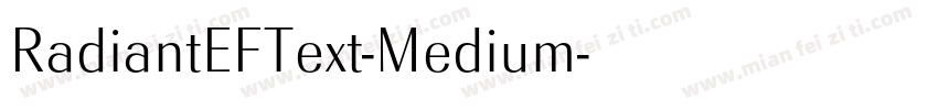 RadiantEFText-Medium字体转换
