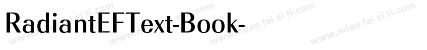 RadiantEFText-Book字体转换
