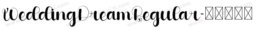 WeddingDreamRegular字体转换