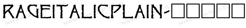 rageitalicplain字体转换