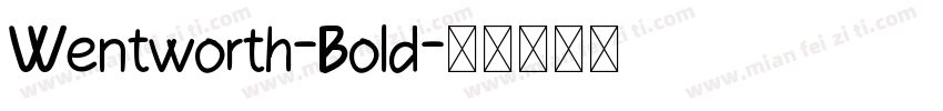 Wentworth-Bold字体转换