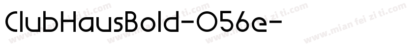 ClubHausBold-O56e字体转换