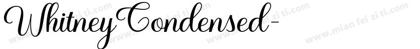 WhitneyCondensed字体转换