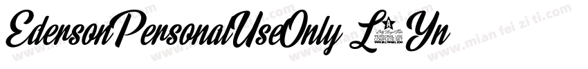 EdersonPersonalUseOnly-L1Yn字体转换