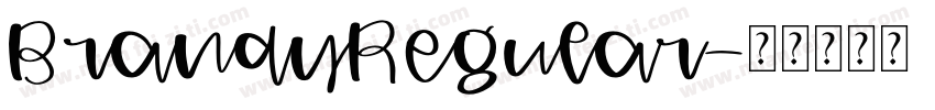 BrandyRegular字体转换