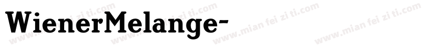 WienerMelange字体转换