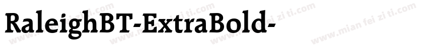 RaleighBT-ExtraBold字体转换