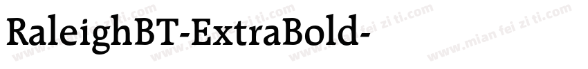 RaleighBT-ExtraBold字体转换