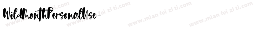 WildMonthPersonalUse字体转换