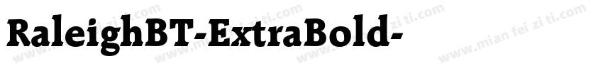 RaleighBT-ExtraBold字体转换