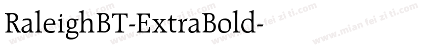 RaleighBT-ExtraBold字体转换