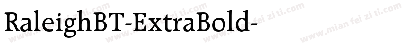 RaleighBT-ExtraBold字体转换