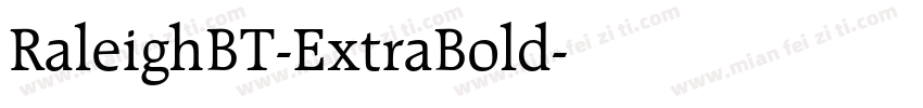 RaleighBT-ExtraBold字体转换