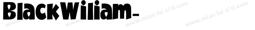 BlackWiliam字体转换