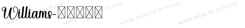 Williams字体转换