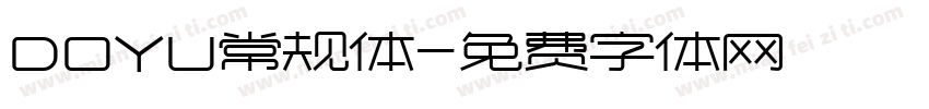 DOYU常规体字体转换