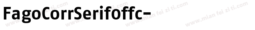 FagoCorrSerif0ffc字体转换