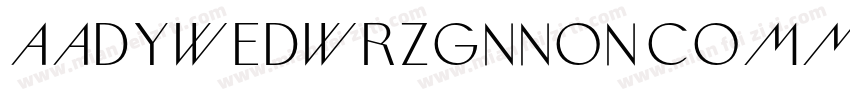 AaDYWEDWRZGNNon-CommercialUse字体转换