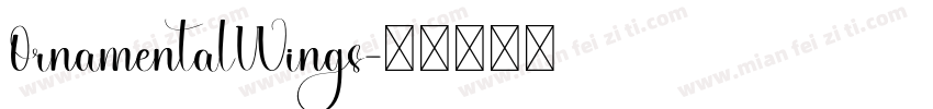 OrnamentalWings字体转换