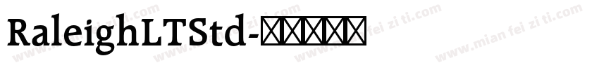 RaleighLTStd字体转换