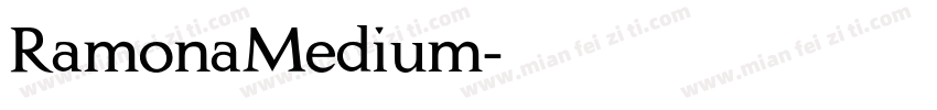 RamonaMedium字体转换