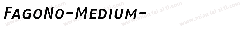 FagoNo-Medium字体转换