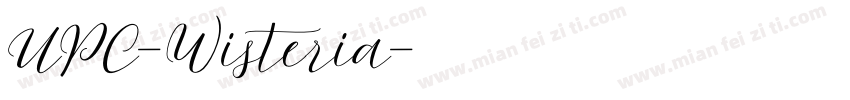 UPC-Wisteria字体转换