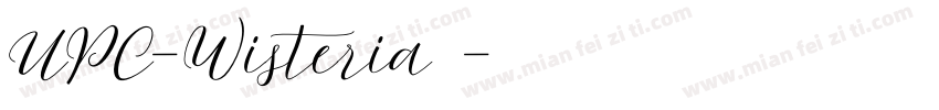 UPC-Wisteria字体字体转换