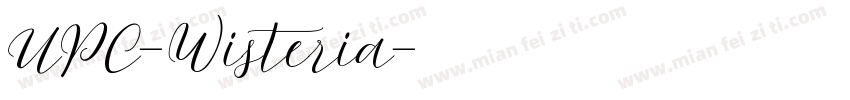 UPC-Wisteria字体转换