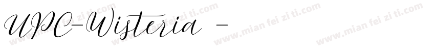 UPC-Wisteria字体字体转换