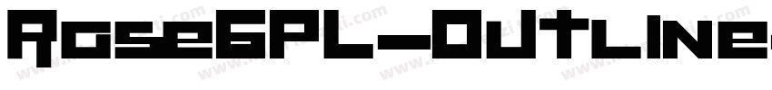 RaseGPL-Outline字体转换
