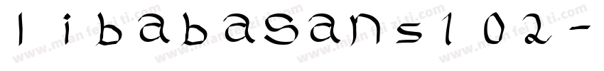 libabaSans102字体转换