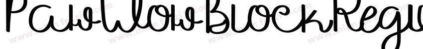 PawWowBlockRegular字体转换