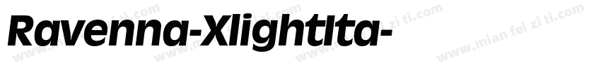 Ravenna-XlightIta字体转换