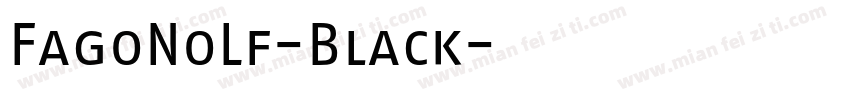FagoNoLf-Black字体转换