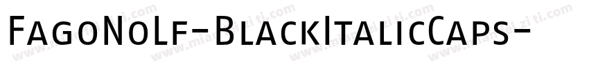 FagoNoLf-BlackItalicCaps字体转换
